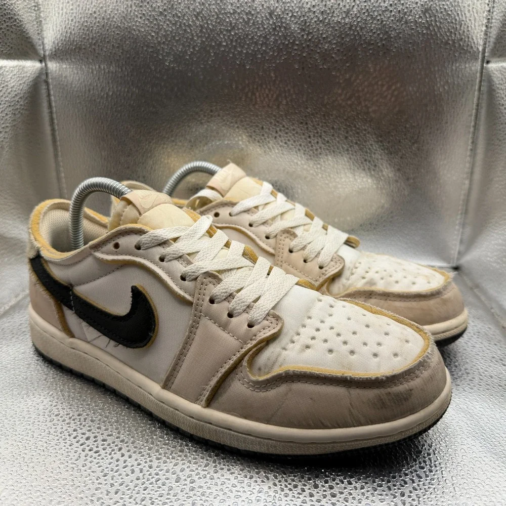 Size 8 Nike Air Jordan 1 Low OG EX Coconut Milk‎ White Mens Sneakers DV0982-100